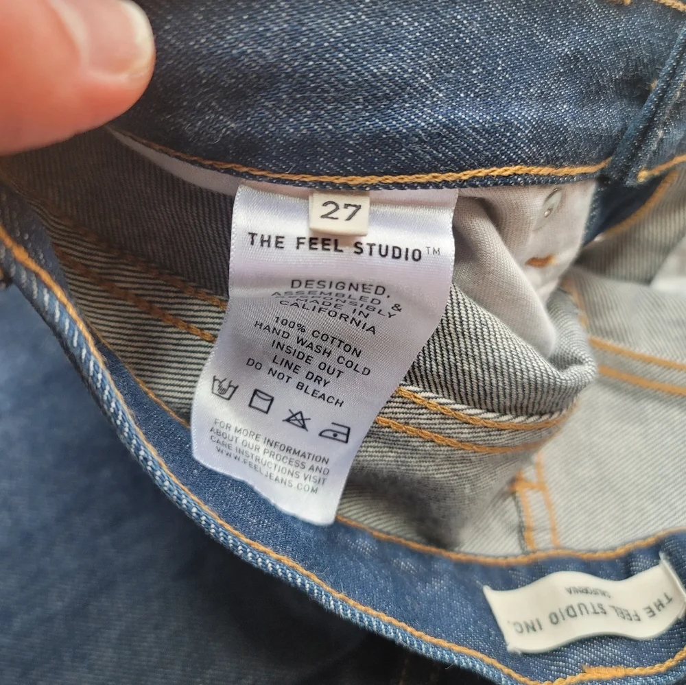 NWOT FEEL Studio Premium Selvedge Indigo Jeans - Picture 11 of 16